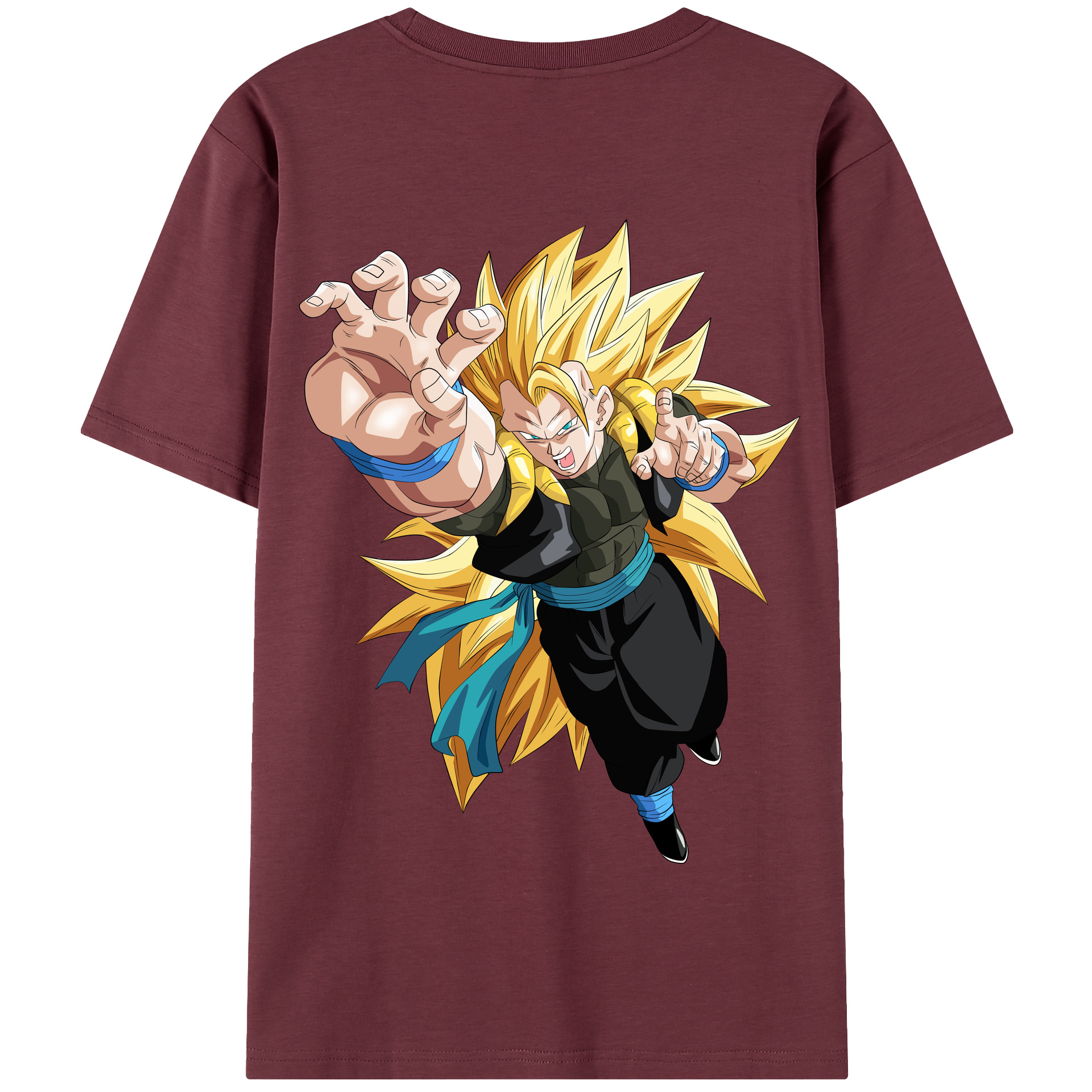 （画像用） ドラゴンボール ベジータ四世（Bejīta Yonsei）DRAGON BALL Vegeta IV 綿100％半袖Tシャツ（背面プリント）